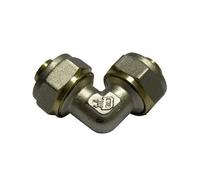 RACCORDO CURVO DOPPIO DFX Diam 16 Raccordi Stringere Multistrato (Pz.10)