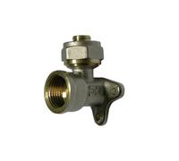 Raccordo Curvo Femmina Con Flangia A 3 Fori Dfx-Diam. 1/2 X 16