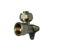 RACCORDO CURVO FEMMINA CON FLANGIA A 3 FORI DFX Diam 1/2 x 16 (Pz.10)