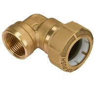 Raccordo curvo femmina in ottone per PE mod. Tof-push EFFEBI