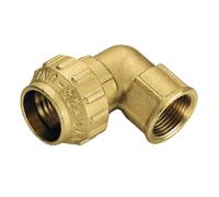 Raccordo curvo femmina ottone PE cobraring mod. 3465cr TIEMME