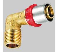 RACCORDO CURVO MASCHIO A PRESSARE TIEMME 40 x 1"1/4