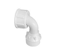 RACCORDO CURVO PER CARICO LAVATRICE MF 3/4" Bianco