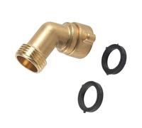 Raccordo Curvo Per Tubo Angolato In Ottone Lunga Durata. Nessun Assemblaggio Utensili Richiesto Sistemi Tubazioni Esterne. Applicazione In Cantiere. Raccordo Tubo Flessibile In Ottone