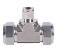 Raccordo di compressione for tubo in acciaio inox SUS316L, raccordo for tubo, 3-25 mm, riduttore a 3 vie da 1/16" a 1" con dado di bloccaggio UNF, 1 pezzo(OD 32xID 26mm)