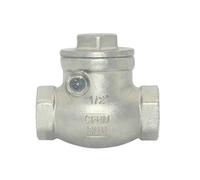 Raccordo di conversione in acciaio inossidabile Filettatura interna in acciaio inossidabile 1/4 3/8 1/2 1 3/4 Valvola di ritegno orizzontale Valvola di ritegno a vite Valvole unidirezionali DN8/20 (3