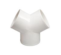 Raccordo di giunzione for tubo di ventilazione rapida, raccordo a T/Y, divisore a 3 vie, raccordi for tubi di scarico in PVC da 100/150/200 mm(100mm-Y Shape)