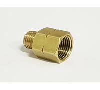 Raccordo di giunzione IG 3/8" sinistro x AG 1/4" sinistro riduttore gas adattatore in ottone per tubo del gas 1/4, fornello a gas