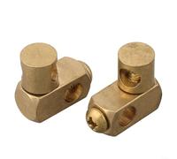 Raccordo di scarico eccentrico in metallo a doppio snodo, connettore regolabile con foro da 5,2 mm per rubinetto del lavandino del bagno, installazione con asta di estrazione, argento, 17 x 17 mm