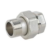 RACCORDO DIRITTO 3 PZ MF SEDE PIANA IN OTTONE NICHELATO C/GUARNIZIONE 2"