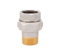 RACCORDO DIRITTO A 3 PEZZI IN OTTONE NICHELATO CON O-RING ART.161- - F 1/2 - ...