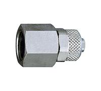 Raccordo diritto a vite, G 1/4 i., per tubo 10/8 mm, SW 17, pressione di lavoro max. 18 bar, ottone nichelato