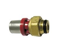 Raccordo diritto con girello 1/2x20mm conf per tubo multistrato a pressare