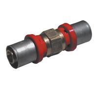 Raccordo diritto doppio 14mm per tubo multistrato a pressare