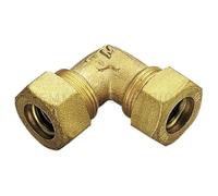 Raccordo diritto doppio a compressione ottone 1 1/2 per tubo acciaio TIEMME 1500