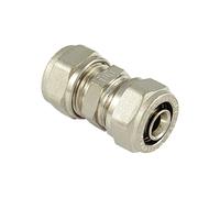 Raccordo diritto doppio a compressione per tubo multistrato acqua tm