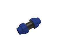 RACCORDO DIRITTO DOPPIO IN PP 32X32 DRITTO BIGIUNTO TUBO POLIETILENE PLASTICA