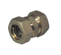 Raccordo diritto intermedio doppio o-ring 14mm per tubo multistrato a stringere