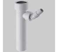 RACCORDO DIRITTO LAVATRICE CON TERMINALE - Dm 40 bianco