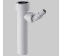 RACCORDO DIRITTO LAVATRICE CON TERMINALE - Dm 40 bianco
