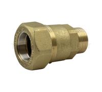 Raccordo diritto maschio 1 Steel Block ISO 228 ottone CW617N TIEMME 1500056