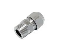 Raccordo diritto maschio cromato tipo conico 3/8" x 10 mm Cromo