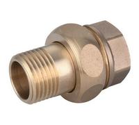 RACCORDO DIRITTO MF 3 PEZZI OTTONE GIALLO IBP 1" -CONF