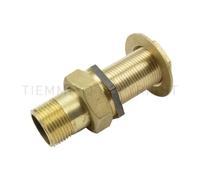 Raccordo diritto prolungato per cassone 1 1 4 UNI ISO 228 ottone CW617N TIEMME 1