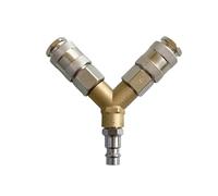Raccordo divisore for collettore pneumatico standard, connettore rapido for distributore di aria compressa a 2-3 vie(Y Shape 2 ways)