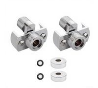 Raccordo doccia multi-angolo 2-pack per flusso flessibile (normale* 2) | Regolazione multi-angolo, dirige il flusso d'acqua con precisione, si adatta alla maggior parte dei soffioni