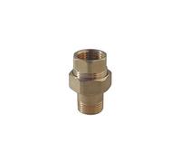 RACCORDO DRITTO 3 PEZZI OTTONE GIALLO M.F 1/2" TUBO ACQUA GIUNZIONE BOCCHETTONE