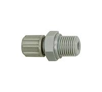 Raccordo dritto a vite, G 3/8 a, per tubo 6/8 mm, SW 22, pressione di lavoro max. 10 bar (20°C) / max. 1 bar (60°C), PA