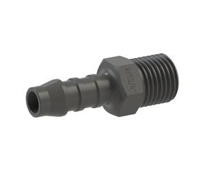 Raccordo dritto a vite, R 14 a, per tubo LW 10 mm, SW 14, sovrapressione max. 10 bar, Range di temperatura da -40 °C a 90 °C, PA 6, Raccordo Idraulico Aria Compressa Portagomma