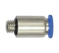 Raccordo dritto a vite » serie blu « mini, rotondo, M3, per tubo esterno Ø 4 mm, pressione di lavoro max. 10 bar, plastica/MS vern.