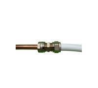 Raccordo Dritto di Congiunzione, Connettore per Tubo Rame e Multistrato (Rame 14mm - Multistrato 16mm)