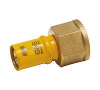 Raccordo dritto per gas Ape F 1/2 x 16 mm ottone 3AP6021216