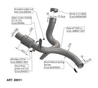 80011 - Raccordo Scarico LeoVince No-cat DUCATI MULTISTRADA 950/S (17-20)
