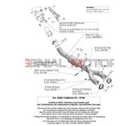 8088 - Raccordo Scarico LeoVince No-cat YAMAHA YZF-R1/M (15-16)