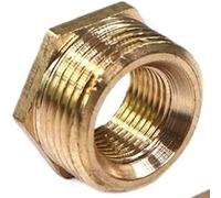 Raccordo esagonale femmina, Boccola esagonale di riduzione con filettatura maschio-femmina BSP in ottone for carburante, acqua, gasolio, diverse dimensioni(1/4 to 3/8 Inch)