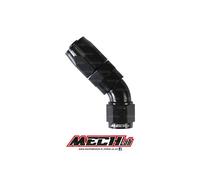RACCORDO femmina AN6 45° gradi per tubo in treccia 8mm AN-6 benzina 9/16-18 SAE