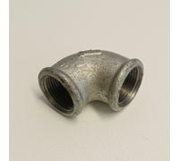 Raccordo FF 2"+1/2 gomito zincato curva di ghisa malleabile