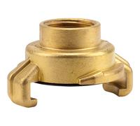 Gardena Pezzo filettato in ottone a innesto rapido con filettatura interna: raccordo per tubo flessibile con 21 mm (G 1/2 pollice) - filettatura interna per rubinetti con filettatura esterna (7106-20)