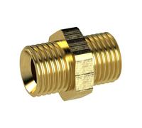 Raccordo filettato doppio, G 1 1/4 a., G 1 1/2 a, SW 55, ottone, pressione max. 25 bar Max. 150 °C