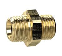 Raccordo filettato doppio, G 1 a., G 2 a, SW 70, ottone, pressione di lavoro max. 25 bar Max. 150 °C