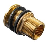 Raccordo Filettato In Ottone - Passaggio Per Serbatoio 1/2" x 3/8" - Connessione Solida Con Guarnizione - Installazione Facile, Anticorrosione Durevole