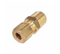 Raccordo for ingrassatore, for dimensioni multiple NPT maschio raccordo a compressione adattatore for tubo multicolore(marrone chiaro)(White)