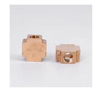 Raccordo for tubo a croce a 4 vie in ottone con blocco divisore DN8, connettore femmina da 1/4"