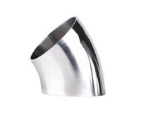Raccordo for tubo a gomito da 45 gradi in acciaio inossidabile 304 con saldatura O/D 16/19/25/28/32/34/38/45/51/57/60/63 mm(76x2mm)