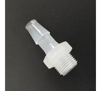 Raccordo for tubo da filettatura maschio 1/8G a portagomma, gomito a 90° PP 25 pezzi, utilizzato in laboratori e acquari(6.4mm 1/4in Short)