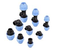 Raccordo for tubo di irrigazione del rubinetto in PVC da 20/25/32 mm, filettatura maschio-femmina, valvola rapida, raccordo for, diritto/a T/a gomito/valvola(Elbow Thread 25mm)